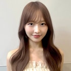 シースルーバングロングレイヤー