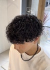 大分プードルパーマメンズマッシュ刈り上げツーブロックレイヤー