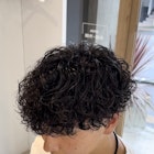 大分プードルパーマメンズマッシュ刈り上げツーブロックレイヤー