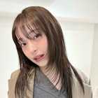 イメチェン/ホワイトブロンド/外ハネボブ/美髪/ワイドバング