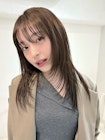 イメチェン/ホワイトブロンド/外ハネボブ/美髪/ワイドバング