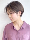 ショート美髪韓国ヘアおくれ毛前髪カット_ba349151