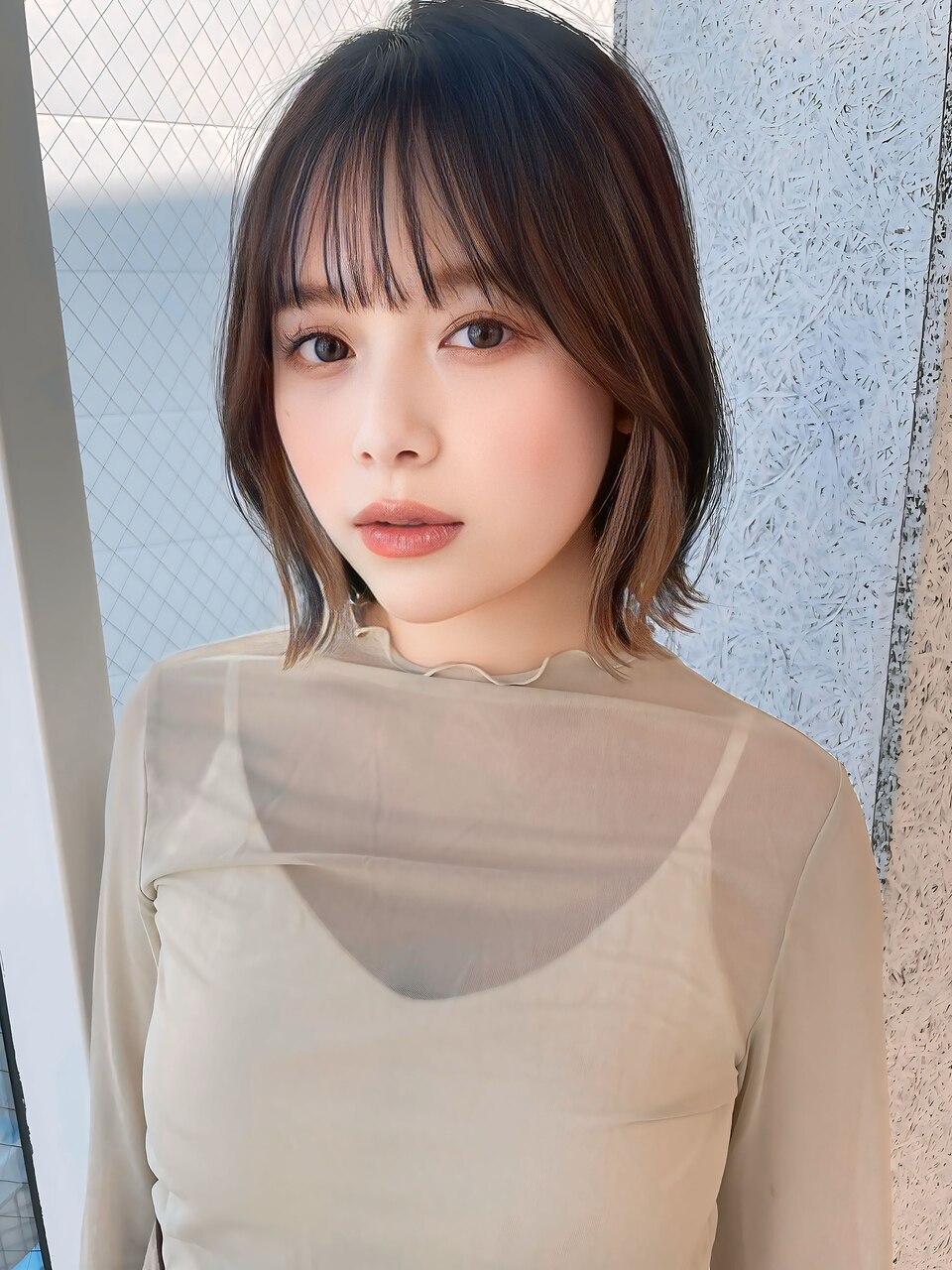 20代30代40代ナチュラルボブ顔周りボブ大人ショートボブ顔周り