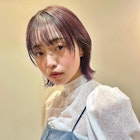 レイヤーボブ10代20代30代ピンクラベンダー