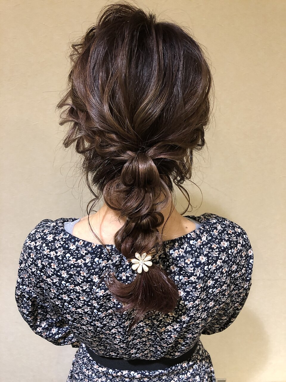 編みおろしアレンジ　結婚式　成人式　卒業式　簡単アレンジ