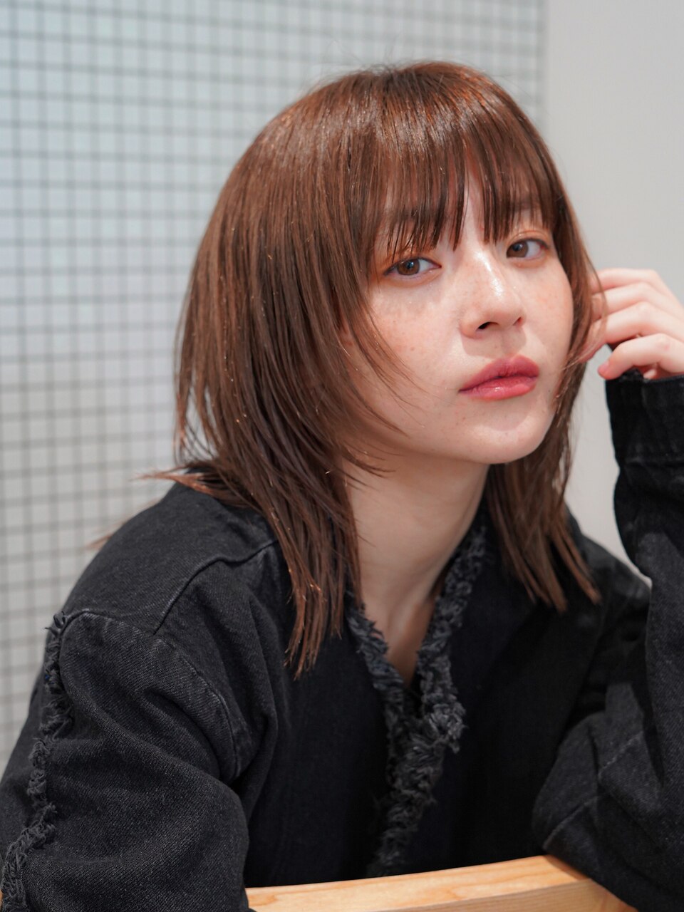 レイヤーボブ/ボブレイヤー/レイヤー/ブラウンベージュ