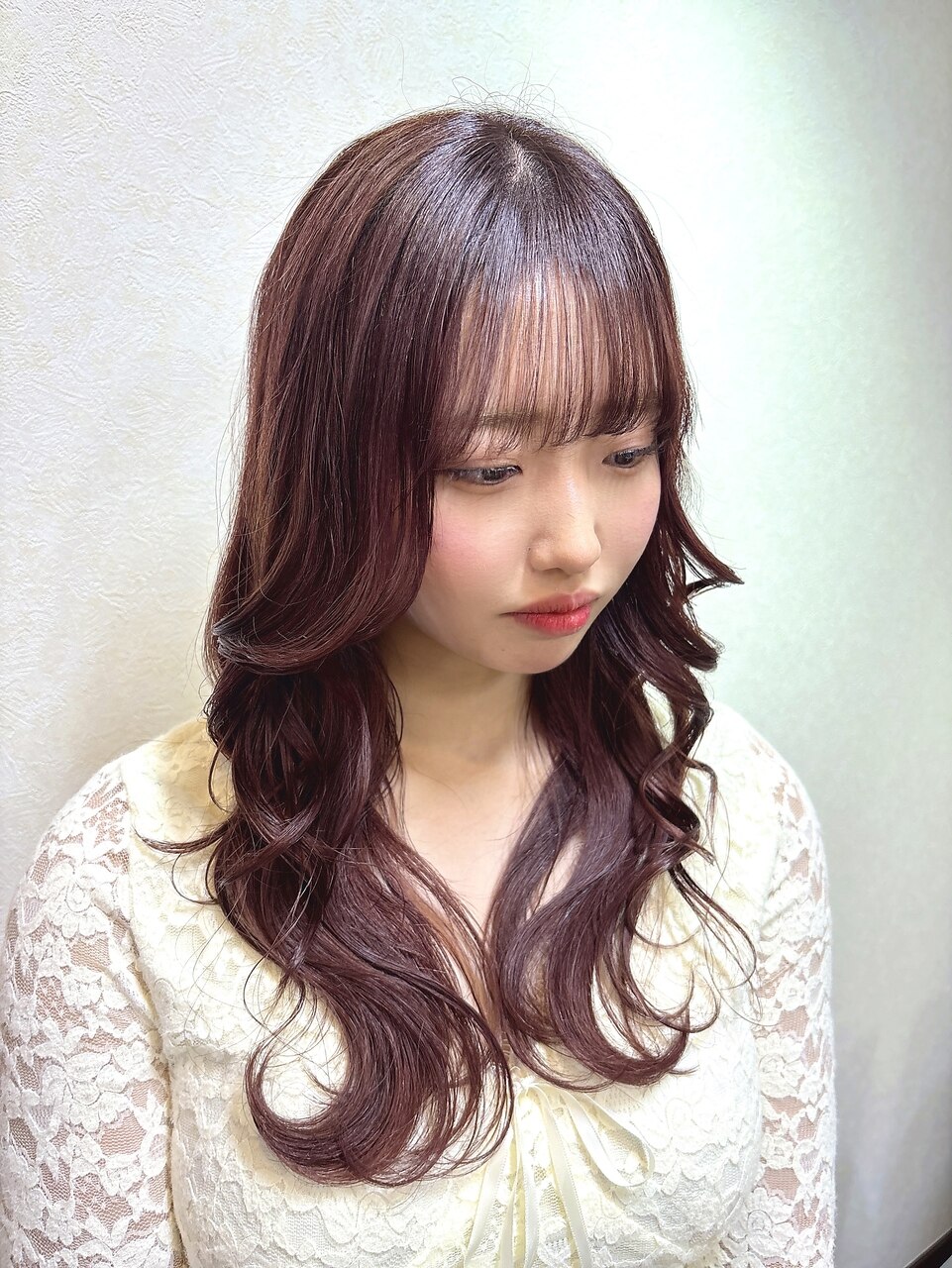 ラベンダーブラウン　レイヤーカット