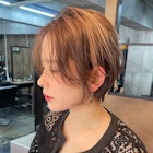 ハイライト×ショートヘア
