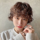 マッシュショートプードルパーマスパイラルパーマ