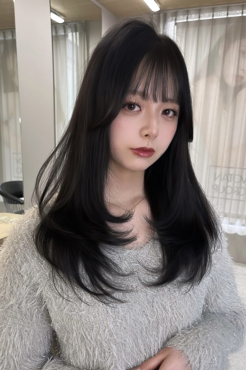 【杉本大地】韓国ヘア/レイヤーカット/ミディアムレイヤー/天神