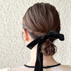 結婚式ヘアアレンジ ゆるっとお団子