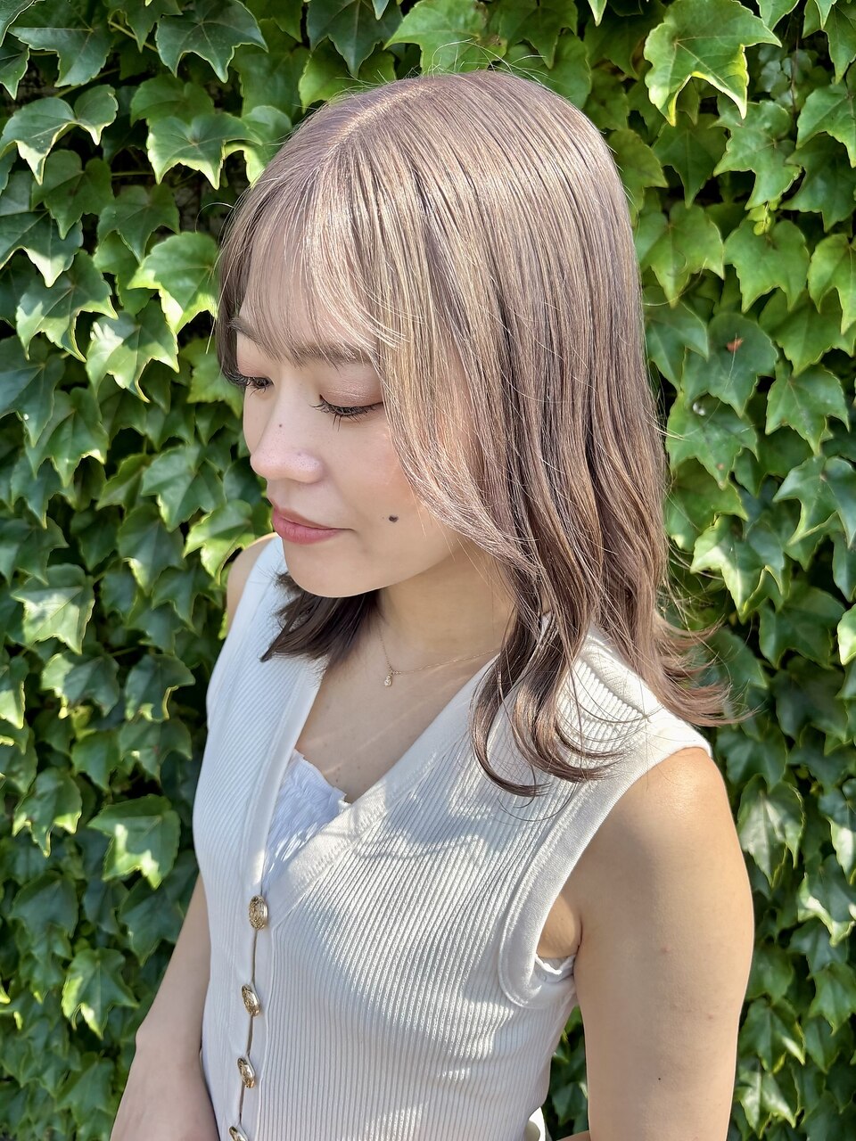 #柔らかグレージュ#ダブルカラー