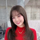 美髪韓国レイヤーイメチェン似合わせ小顔シースルーワイドバング