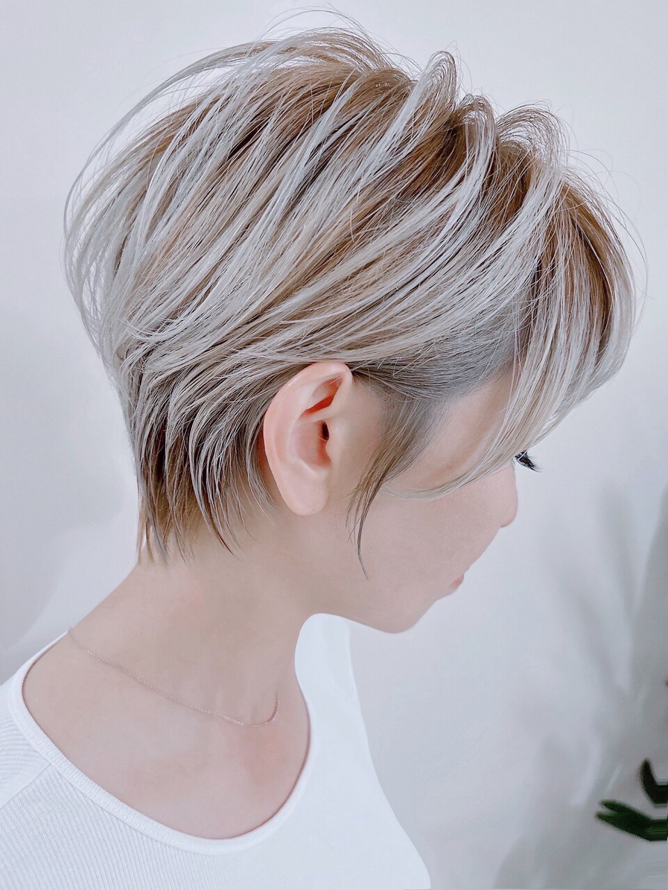 小顔後れ毛ショート♪