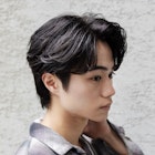 センターパート 似合わせカット カルマパーマ アップバング