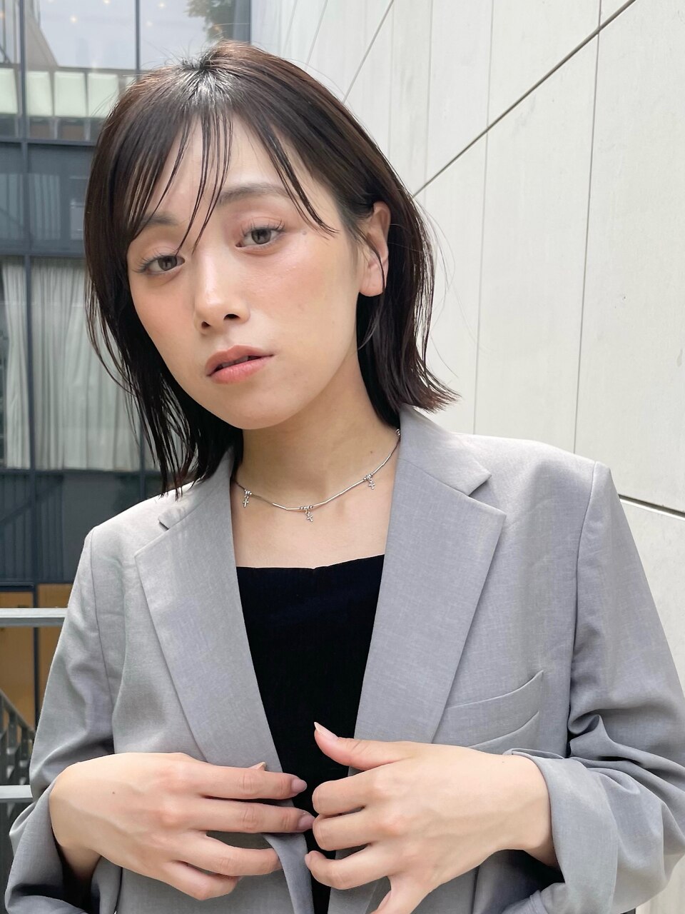 大人ミニボブショートボブ 外ハネ切りっぱなし M2025.7.10