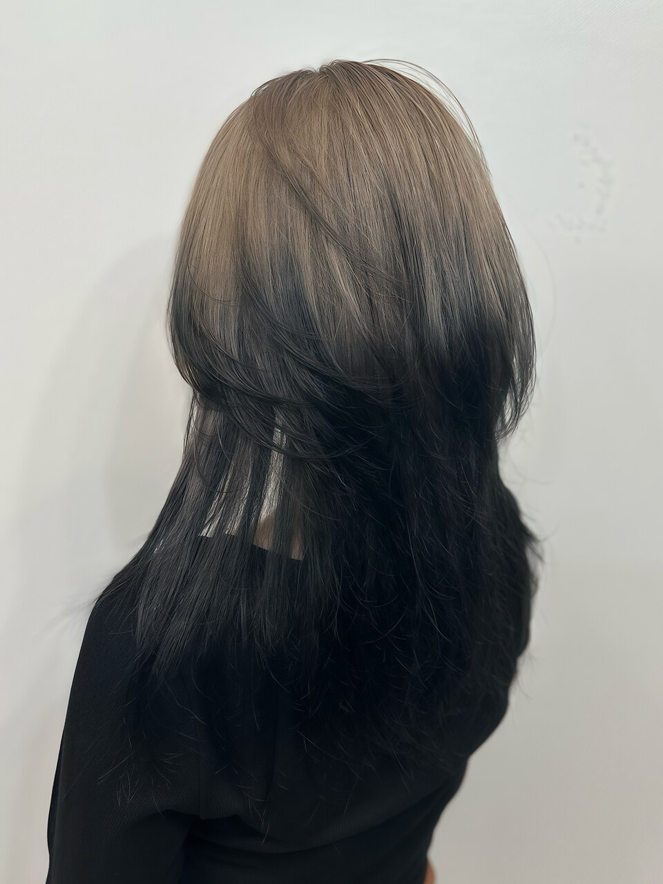 ホワイトグレージュ×デザインカラー