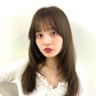 顔まわりカットミディアムウルフレイヤーロングハッシュボブ