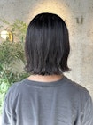 扱いやすいニュアンス切りっぱなしハネボブスタイル☆[カット]