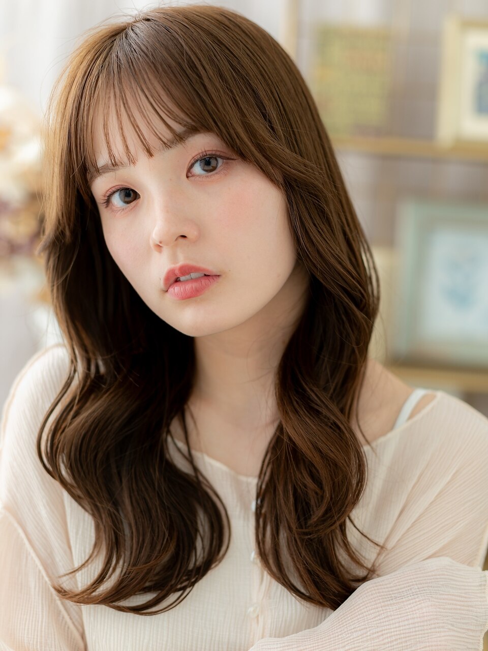 ココアベージュこなれ外国人風エアウェーブc7北浦和