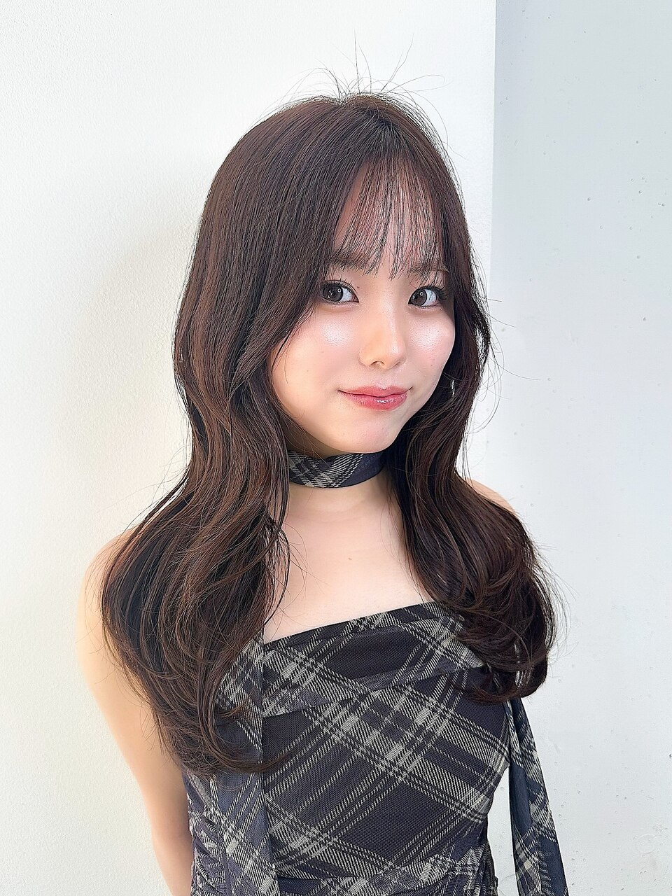 暗めカラーくびれヘア