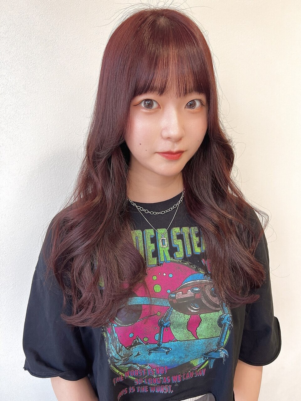 ピンクブラウンカラー