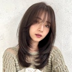 ◯ くびれヘア/顔周り/韓国/レイヤーカット/前髪/カラー/錦糸町