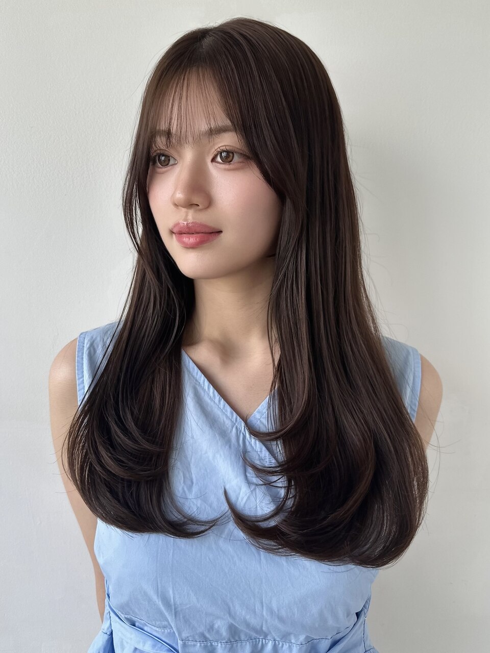 ロングレイヤー/レイヤーカット/シースルーバングNS-119