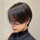 前下がりハンサムショート