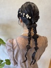 #大人可愛いツインテール#結婚色参列ヘアセット