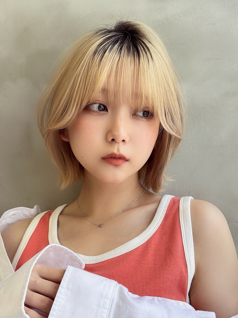 レイヤーボブ×ハイトーン[心斎橋/髪質改善]