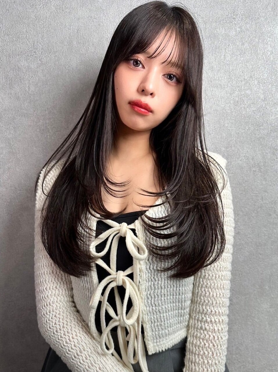 ハイレイヤーカットで魅せるトレンドワンホンヘアー