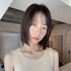 レイヤーボブ/透け感バング/ナチュラル内巻きボブ