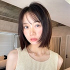 フェイスレイヤーボブミニボブ顔周りカット切っぱなしボブ