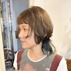 クラゲウルフ×ブルーインナーカラー