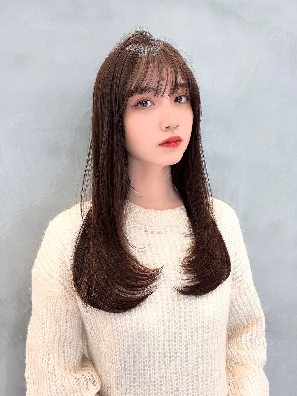 ナチュラルな動きと艶カラー♪大人女性に似合う好感レイヤー