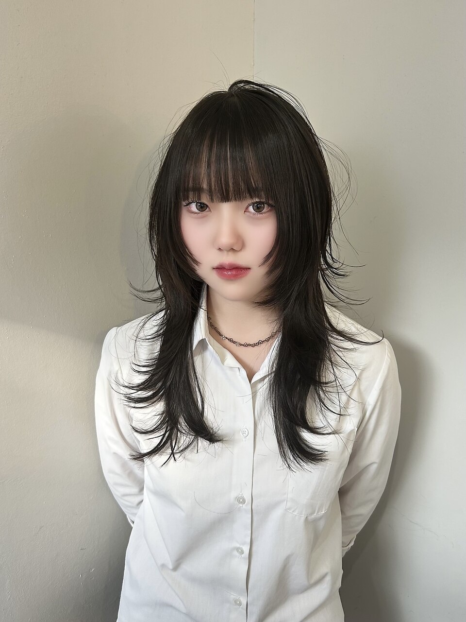 韓国ウルフ/シャギーカット/シャギーウルフ/ロングレイヤー