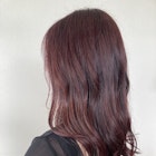 カット透明感チェリーレッドカラー