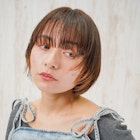 ワイドバングレイヤーボブ