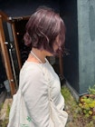 切りっぱなしにカシスカラー