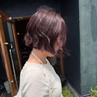 切りっぱなしにカシスカラー
