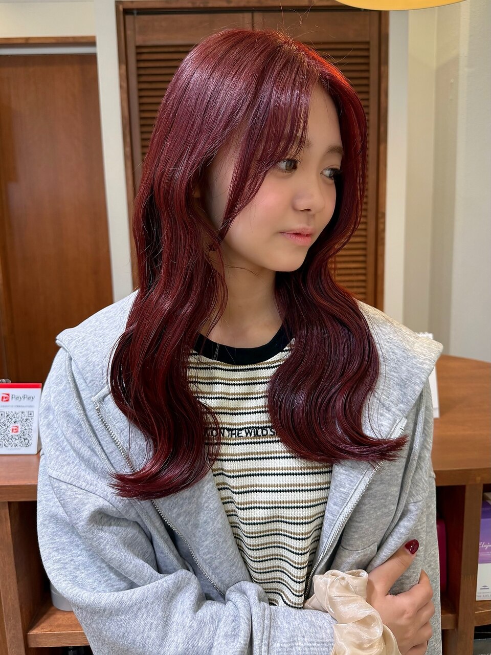 ボルドーカラー/ワインレッド/上品カラー