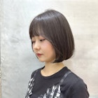 くびれヘア/アプリコットオレンジ/ボブ/髪質改善/縮毛矯正