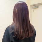 艶やかラベンダーブラウン×ナチュラルストレート