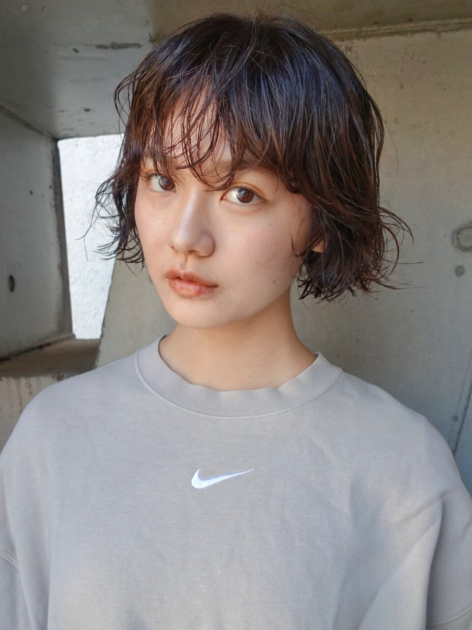 くせ毛風ニュアンスボブパーマ