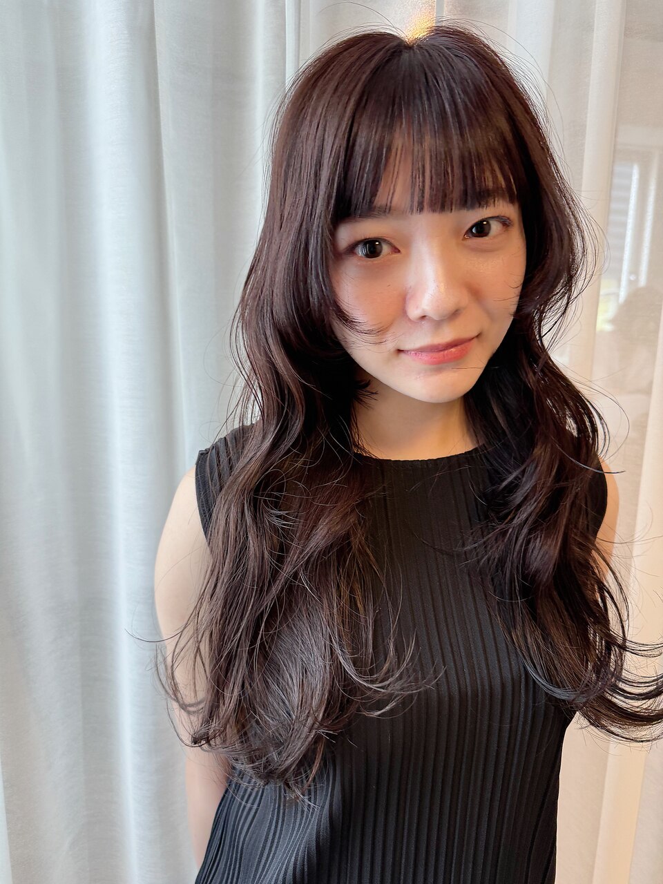 柔らかレイヤー×ラベンダーグレージュ