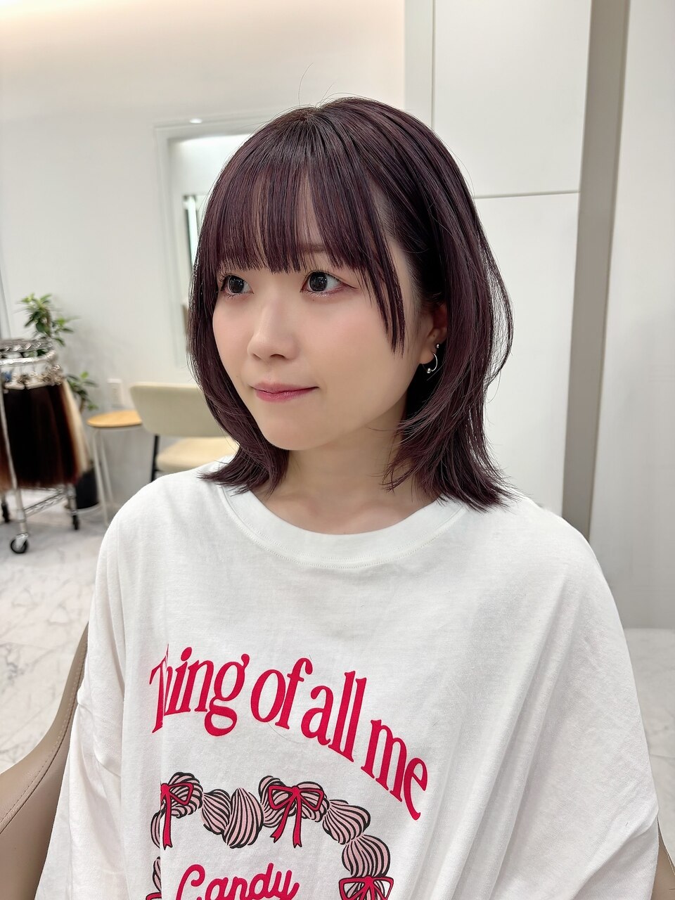 ラベンダーアッシュのくびれミディ