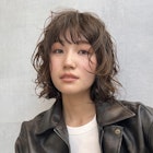 抜け感ウェーブ×くしゃっとパーマ MINX中村