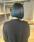 ターコイズブルー/インナーカラー/立川美容室