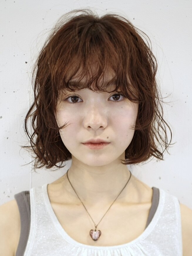 【ボブ×フェイスレイヤー×パーマ】